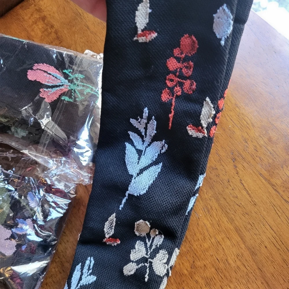 Three Floral Patterned Compression Socks